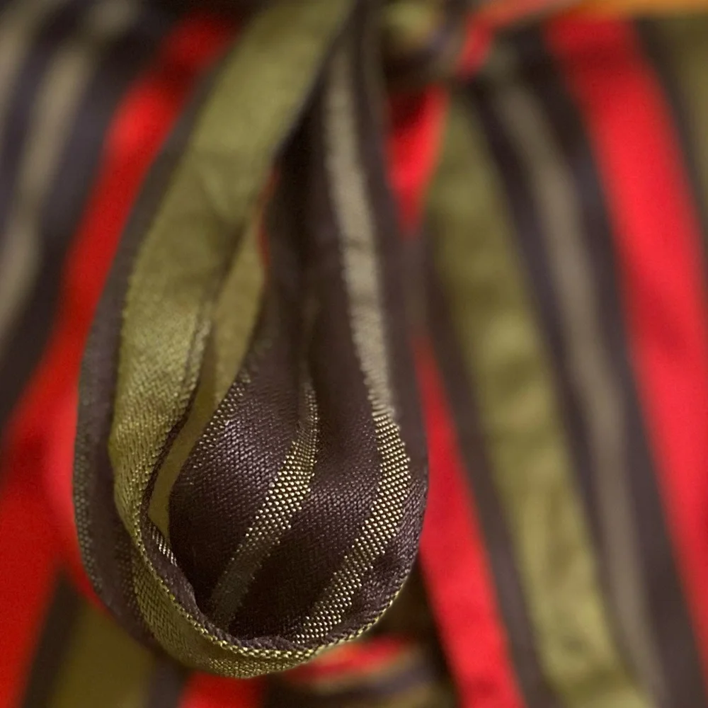 ZARA TRF Striped multicolored skirt attached belt - Picture 7 of 9